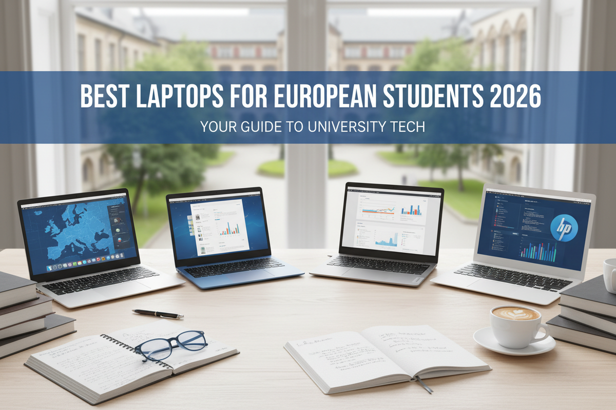 Meilleurs ordinateurs portables pour étudiants Europe 2026 – Abordables, fiables et prêts pour l'université