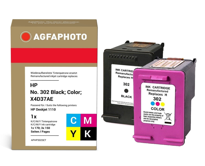Agfa Photo Multipack Black / Varios Colours APHP302SET 355 Copias