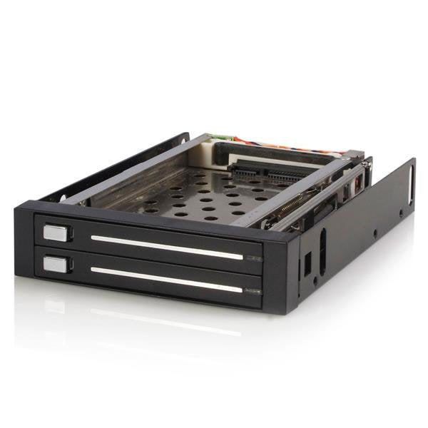 StarTech.com Rack Mobile Phone Aluminium Backplane 2 Drives Hard HDD SATA 2 5 Pulgadas Without Tray Bahía 3 5
