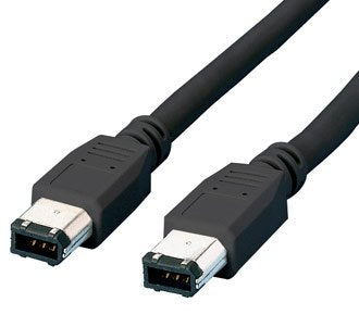 Equip Firewire IEEE-1394 Cable 6/4-PIN, 3,0M - Black 3M Black