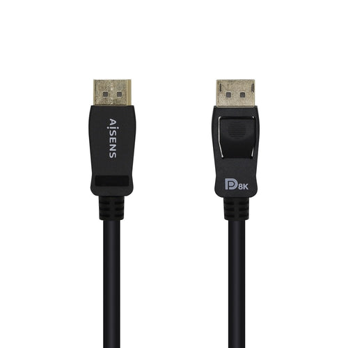Aisens Cable DisplayPort Certificado V1.4 8K@60HZ - DP/M-dp/M - 1M - Black — image 1