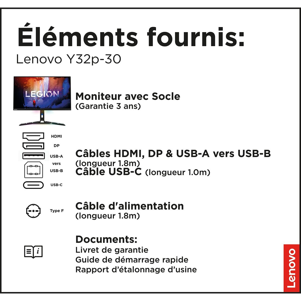 Lenovo Monitor Lenovo 66F9Uac6Eu 31,5" 4K Ultra Hd