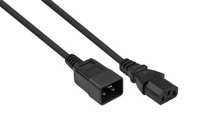Kabelmeister Cable Alargador IEC C20 An C13 Black 0,5M — image 1
