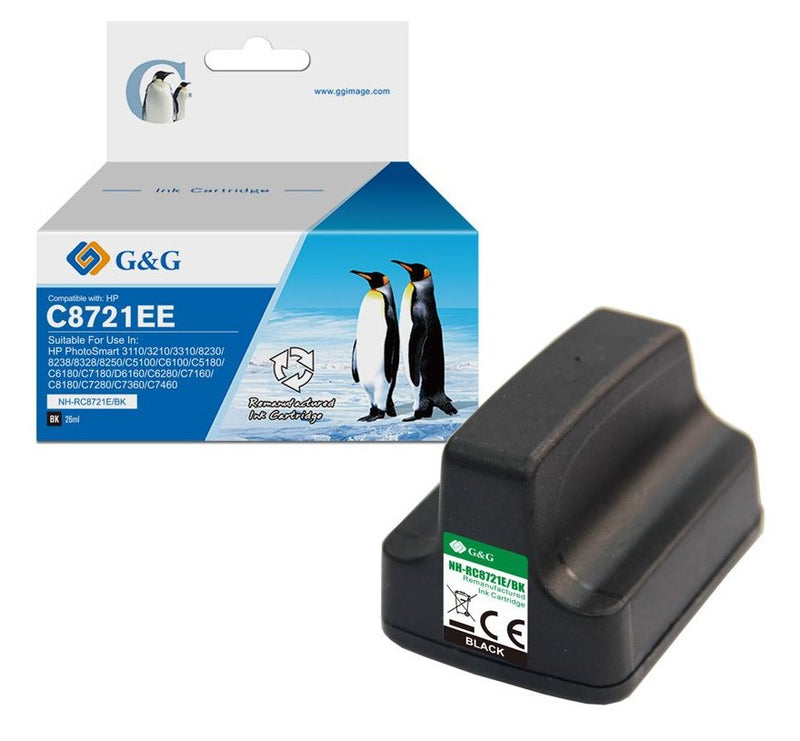 G&g Ink Compatible HP 363 C8721EE Xl-negro