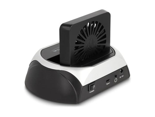 Delock 64280 Estación Acoplamiento USB 10Gbps HDD / SSD SATA 2.5? / 3.5? Or M.2 NVMe PCIE Or SSD SATA With Fan — image 1