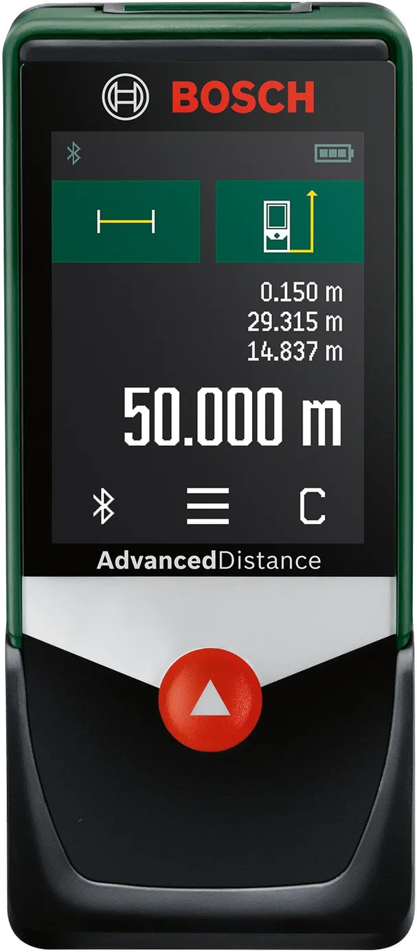 Bosch Bricolaje And Garden Telémetro Láser Advanceddistance 50C Green Black Range 50M, Bluetooth 06036722Z0