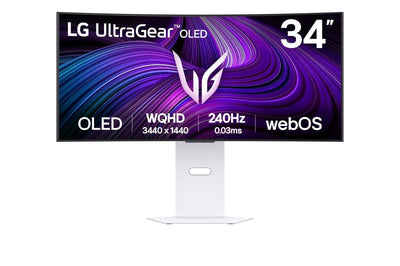 LG Monitor 34GX90SA-W 34 3440 X 1440 Pixels Wide Quad HD OLED White — image 1