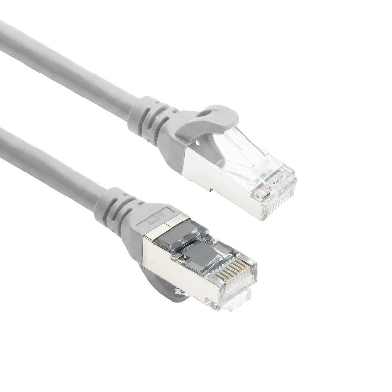 Grey 10 Meters Tpe S FTP CAT.6A Ultra-flex Patch Cable Snagless With RJ45 Connectors