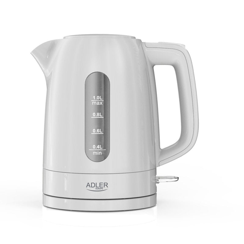 Adler Kettle Eléctrico Ad 1380W, Plastic 1 L, White