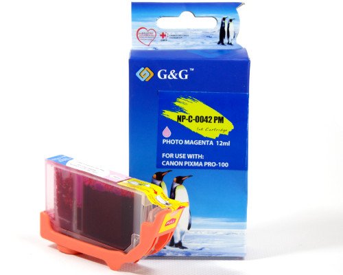 G&g Ink Komp. With Canon CLI-42PM 6389B001 Hell-magenta