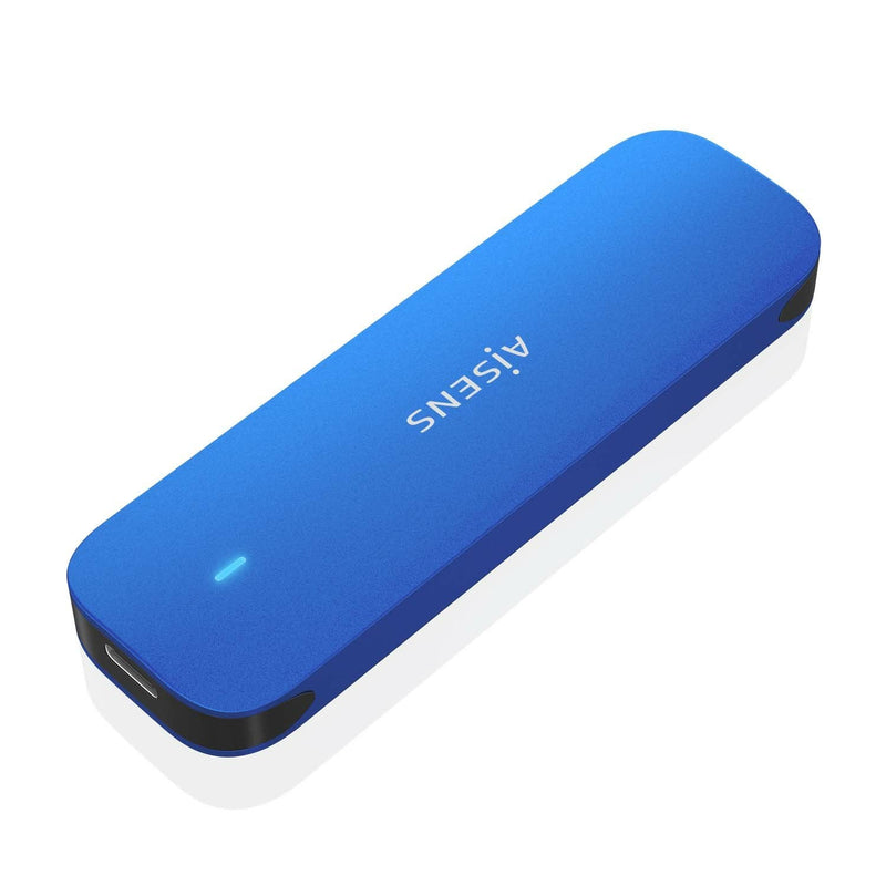 Aisens External Enclosure Drive SSD M.2 NVMe USB 3.2 Without Screws ASM2-026BLU