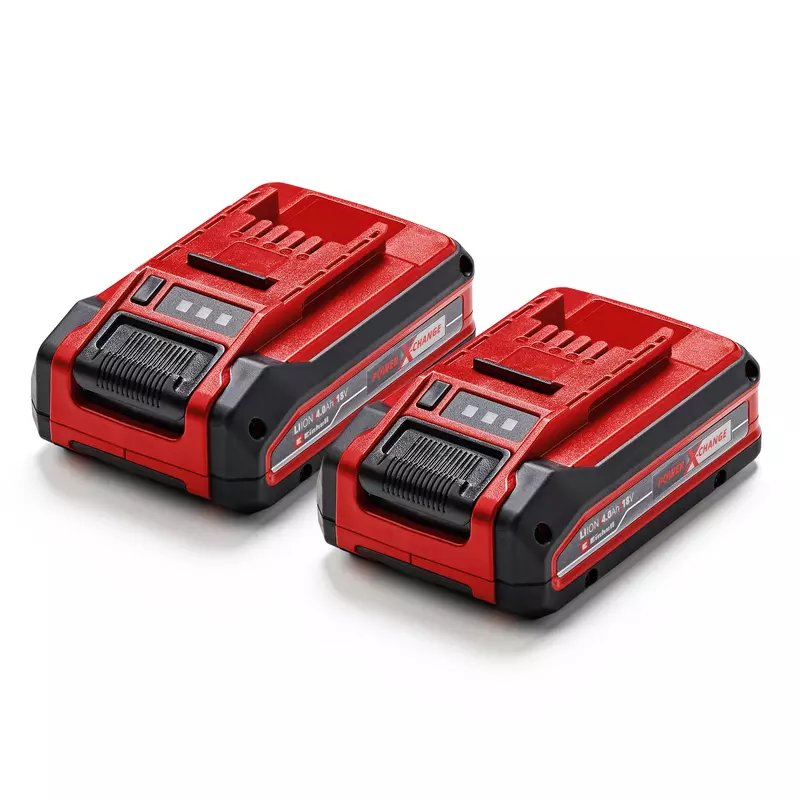 Einhell Battery Power-x-change Twin-pack 18VOLT 4.0AH Network/Black, 2 Pieces Without Charger 4511629