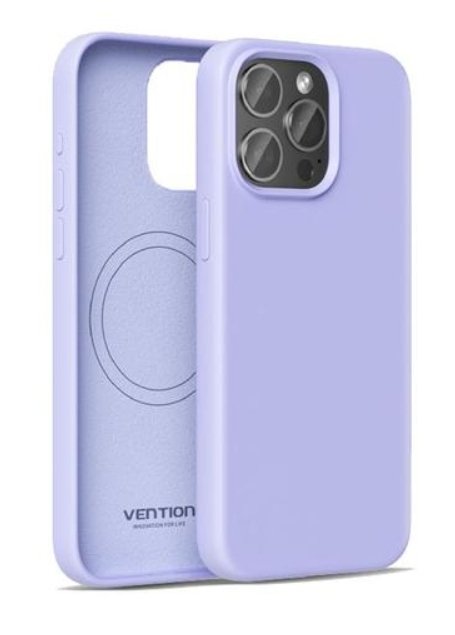 Vention Case Silicone With Magsafe KUDV0-40 Compatible With Iphone 13 Pro Max. Purple