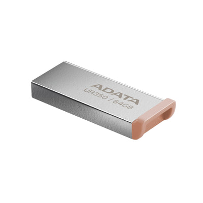 ADATA UR350-64G-RSR/Bg, Pencil USB Níquel/Brown — image 1