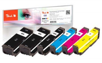 Peach 0F320142 Ink Compatible Blue Cyan Magenta Yellow 6 Pieces