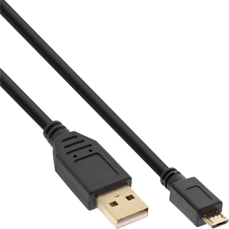 Inline Micro USB 2.0 USB Cable Type a Male a Micro-b Male Black 3M