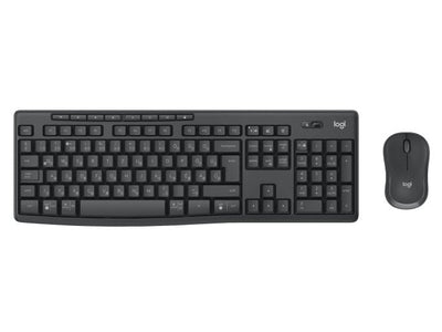 Logitech Keyboard Portuguese + Mouse MK370 Combo For Business RF Wireless + Bluetooth QWERTY Graphite — image 1