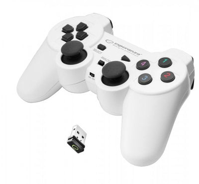 Esperanza EGG108W Gladiator - Vibration Gamepad Wireless For PC / PS3 White — image 1