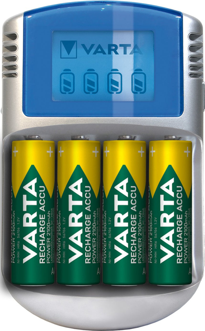 Varta LCD Charger + 12V/USB + 4X Aa 2600MAH