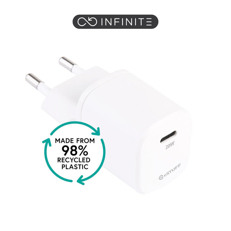 Estuff ES637025-BULK Charger Dispositivo Mobile Phone Smartphone White Power Alterna Charging Fast Indoor