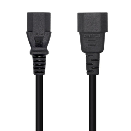 Aisens Cable Power CPU - C13/H-C14/M - 3M - 100% Cobre Puro AWG18 - Black — image 1