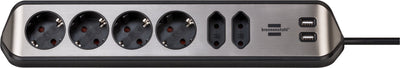 Brennenstuhl Estilo Cable Extensión Esquina 6VÍAS Black — image 1