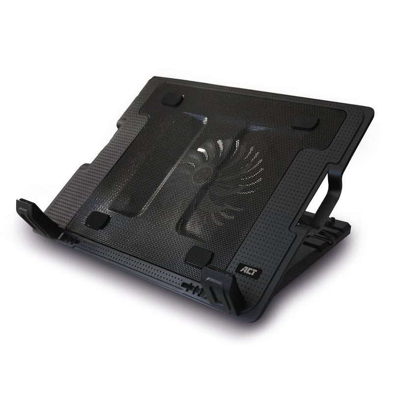 Laptop Stand, With Fan, 5 Positions Height Adjustable, 2-PORT Hub
