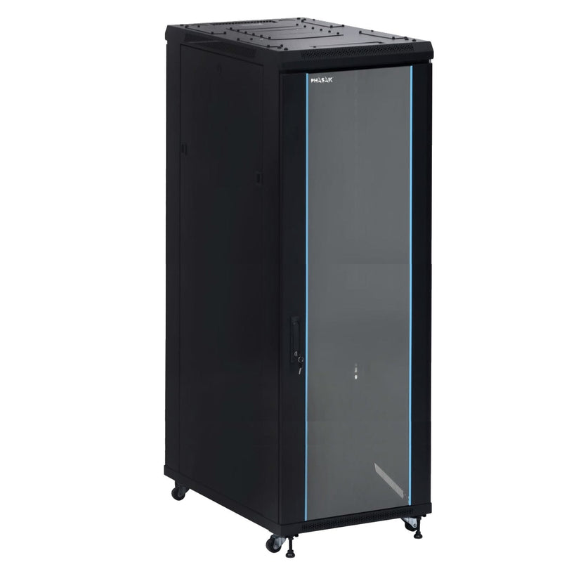 Phasak Cabinet Rack Floor 19 Pro 42U Black 600X800 Montado