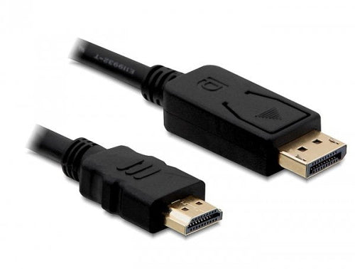 Delock Cable DisplayPort 1.1 Male Hdmi-a High Speed Male Pasivo 1M Black — image 1