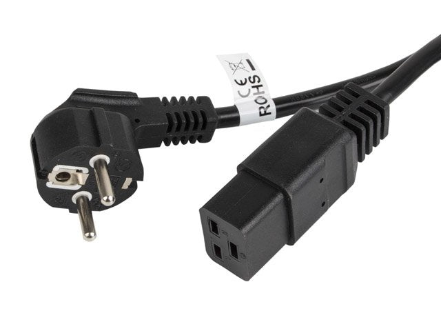 Lanberg CA-C19C-10CC-0018-BK Cable Power Cee 7 / 7- C19 16A 1.8M
