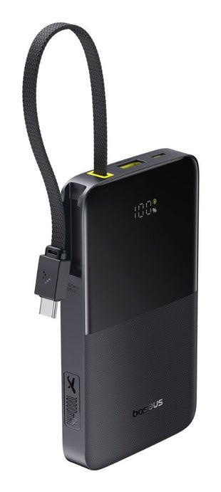 Enerfill FC51 BIPOW2 Pro Digital Display Power Bank With Built-in Cable 10000MAH 22.5W Cosmic Black — image 1