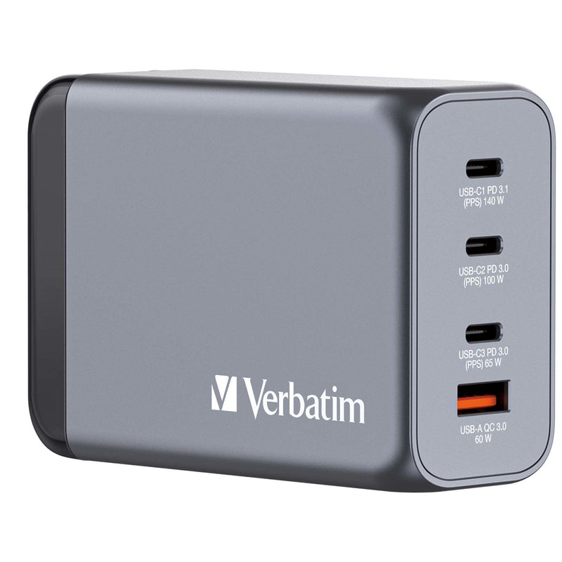 Verbatim Charger GaN Wall Universal GNC-240 3x USB Type-c 1x USB 240W