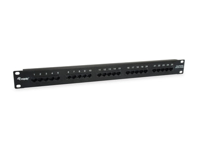 Equip Patchpanel 25x RJ45 CAT3 19 1HE ISDN Black — image 1