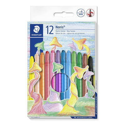 Staedtler Noris 221 Pack 12 Ceras Giratorias - Diametro 6MM - Resistencia a Rotura - Colorantes Alimenticios - — image 1