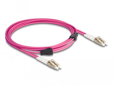 Delock Lwl Cable With Armadura Metálica Lc Duplex a Lc Duplex Multimode OM4 3M — image 1