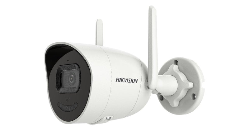 Hikvision Camera IP DS-2CV2041G2-IDW(E) F2.8 Bullet, 4MP, Wi-Fi, FOV95, H265, Ir Up To 30M, IP66, White