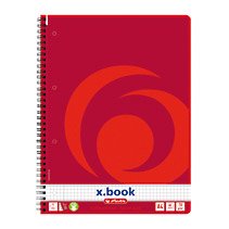 Herlitz 10834117 Notebook And Block A4 80 Hojas Red