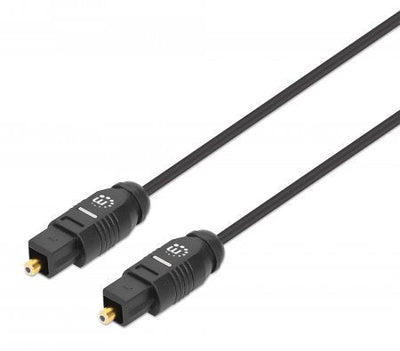 Manhattan 356084 Cable Fibre Optic 3M Toslink Black — image 1