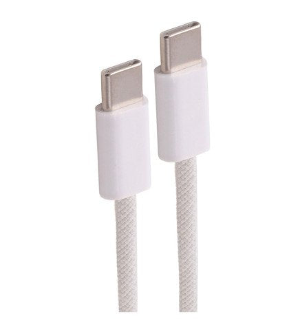 Shiverpeaks USB-C Cable Charging 2.0, 60W, White Textil, 3M