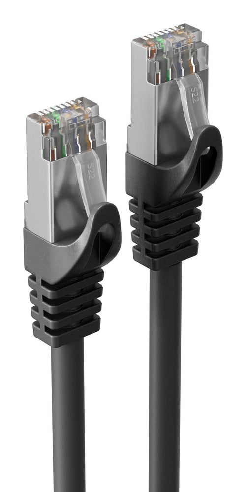 S-impuls RJ45 Network Cable, CAT.7 S FTP, Pur, Black 7M — image 1