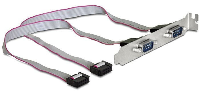 Delock Slot Bracket 2X Serial