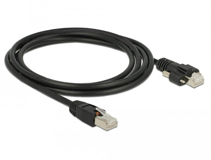 Delock Gige Camera Cable RJ45 Connector Male a RJ45 Connector Male With Screws CAT.6 S FTP 2M