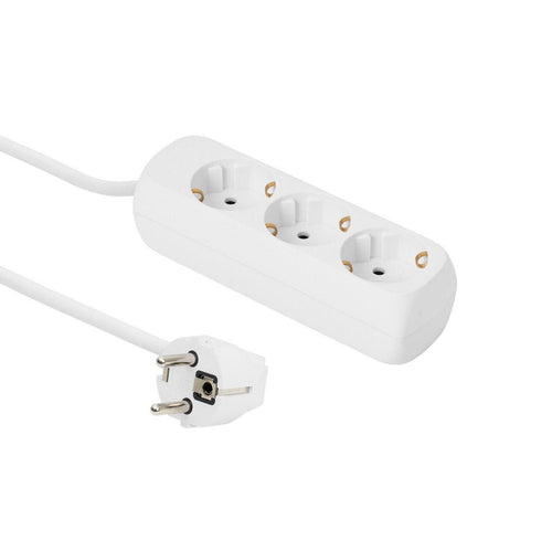 3-WAY Schuko Socket 1.5M White — image 1