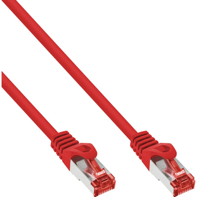 Inline Network Cable S/FTP Pimf CAT.6 250MHZ Pvc Cobre Red 0.5M — image 1