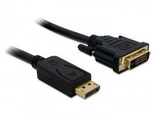 Delock Cable DisplayPort a DVI-d (24 + 1) 2M Black 82591
