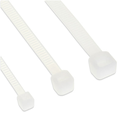Inline Cable Ties Long 100MM Wide 2,5MM White 100 Units — image 1