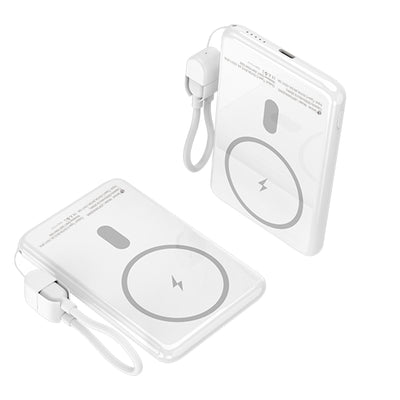 Leotec Powerbank 5000MAH LEPOWW20W5W 20W Wireless White Includes USB Cable Type-c — image 1