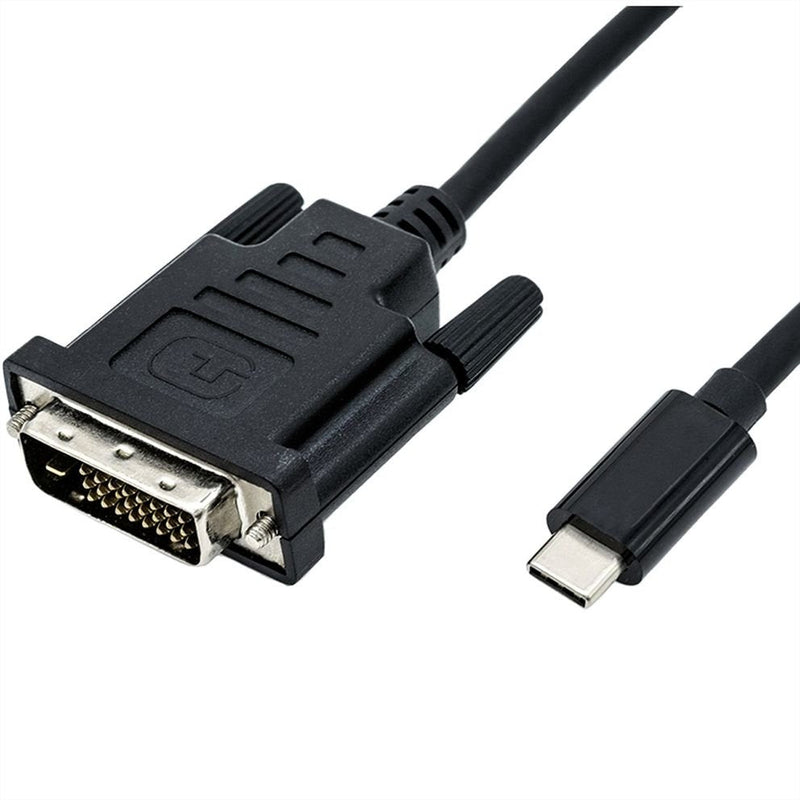 Roline USB Type-c - DVI Cable Adapter M M, 2M