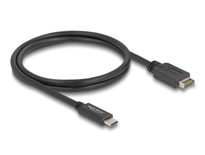 Delock USB 10Gbps USB Cable Type And Key a 20 Pin Connector Male a USB Type-c™ Connector Male 1M