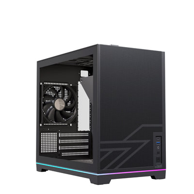 Einarex PC Case Micro-atx Semitorre PM300 Core C-templado Black EXCS-PM-300C-B — image 1